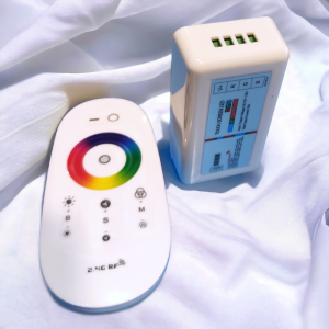 RGB Контроллер с пультом Touch  RGB+RF (пульт овальный), 18A, 12-24V Cifropro 